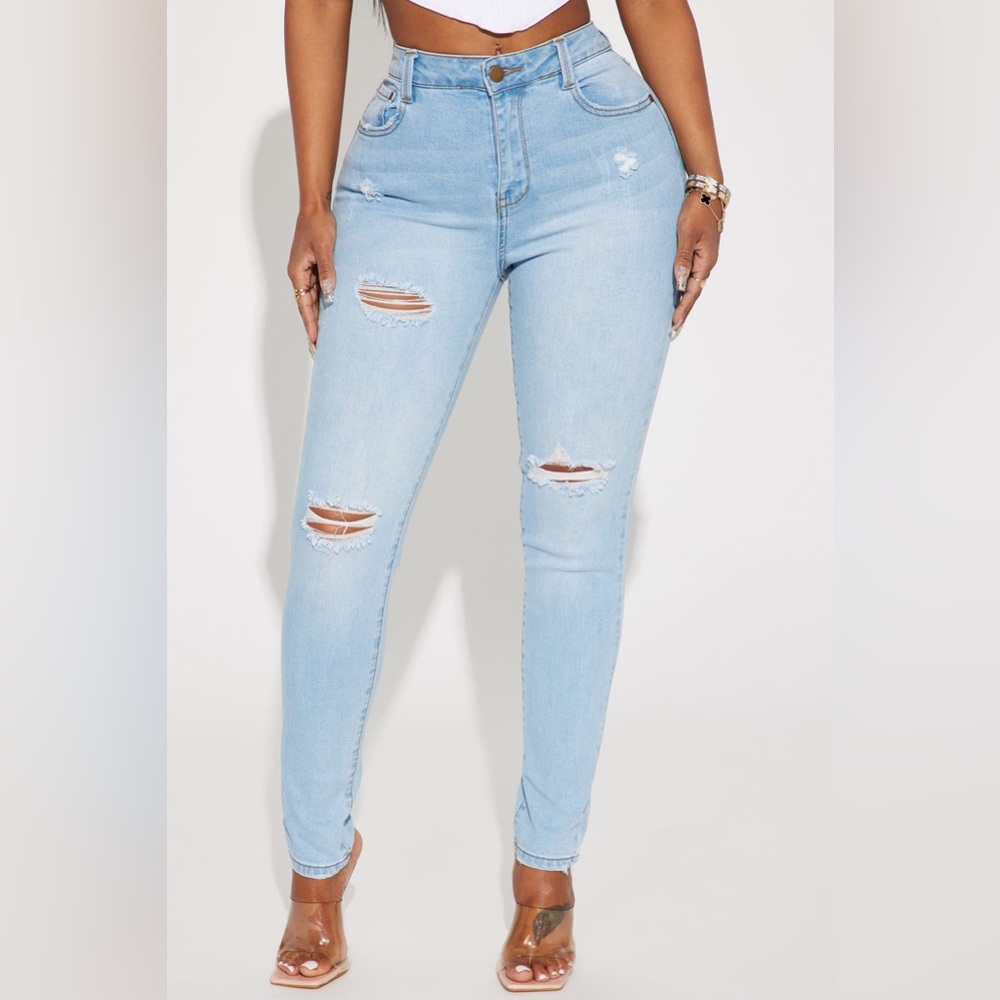 Hannah High Rise Light Blue Wash Jeans